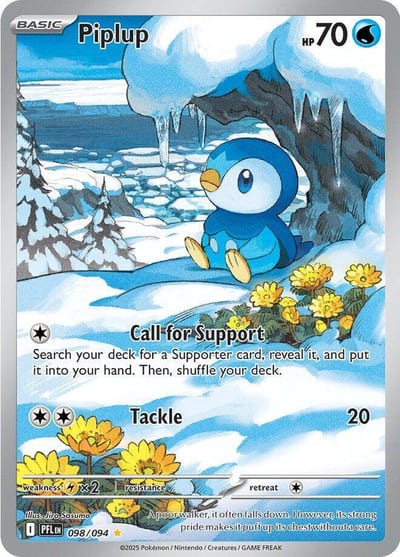 Piplup - 098/094 - ME02: Phantasmal Flames Nm