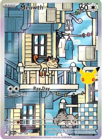 Meowth - 144/128 - ME: 30th Celebration