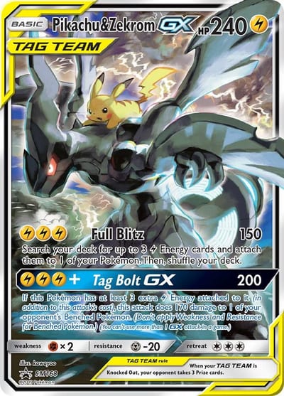 Pikachu & Zekrom GX - SM Promos Mp