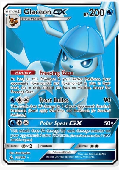 Glaceon GX (Full Art) - SM - Ultra Prism