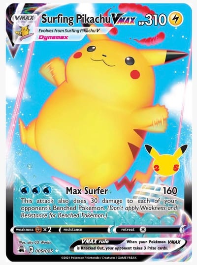 Surfing Pikachu Vmax