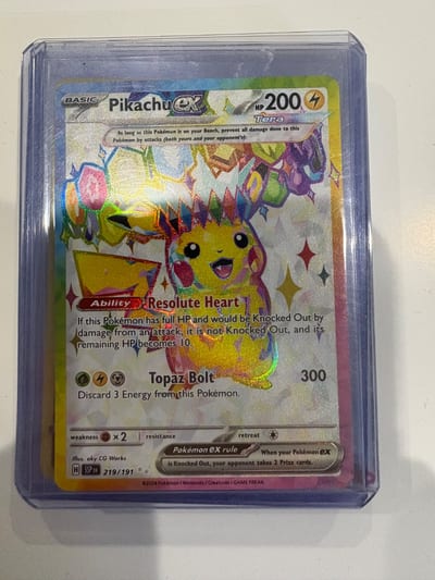 Pikachu ex - 219/191 - SV08: Surging Sparks Nm
