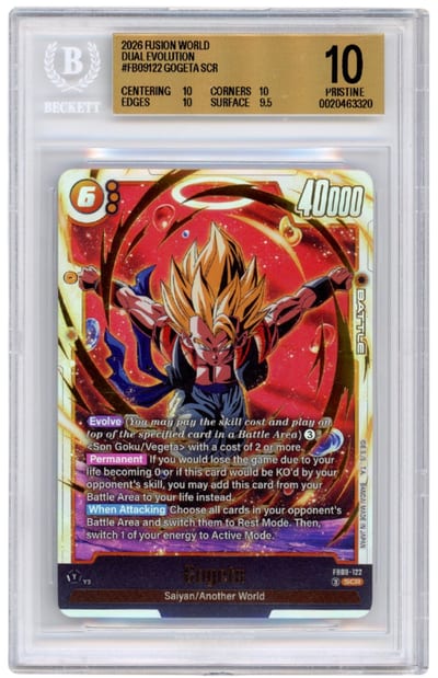 2026 FUSION WORLD DUAL EVOLUTION #FB09122 GOGETA SCR BGS 10 (Slab BGS 10)