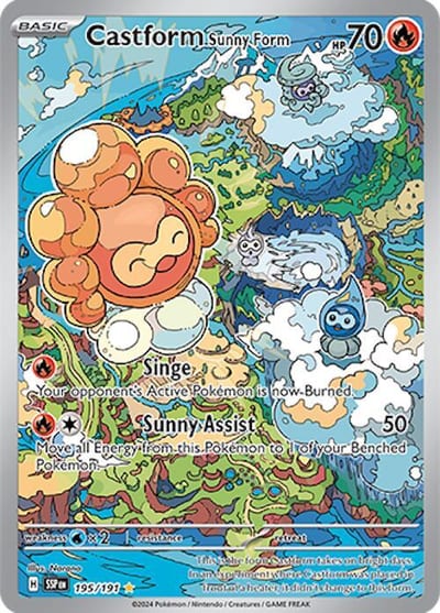 Castform Sunny Form - 195/191 - SV08: Surging Sparks Nm