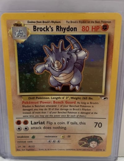 Brock's Rhydon - Gym Heroes Holo Lp Unlimited