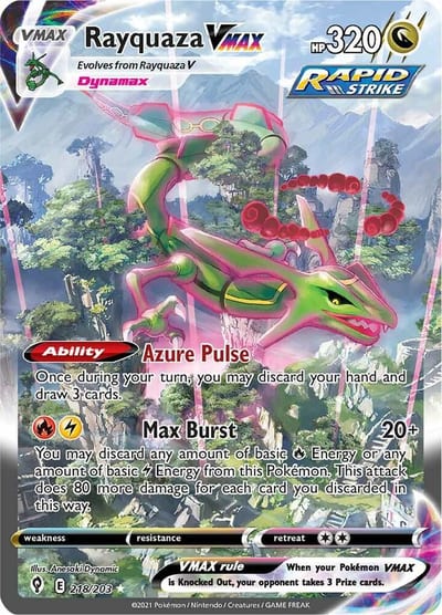 Rayquaza VMAX (Alternate Art Secret) - SWSH07: Evolving Skies Lp
