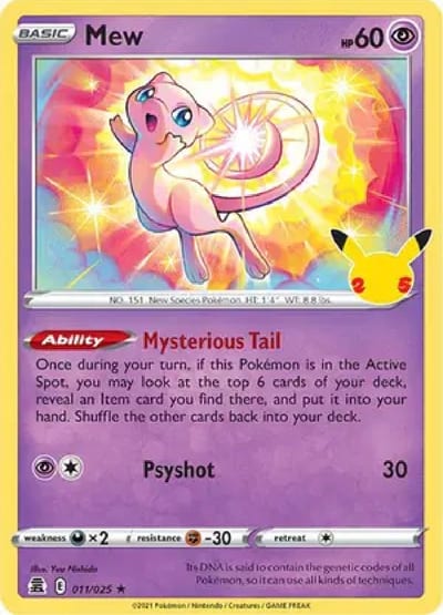 Mew Holo 25th Celebrations