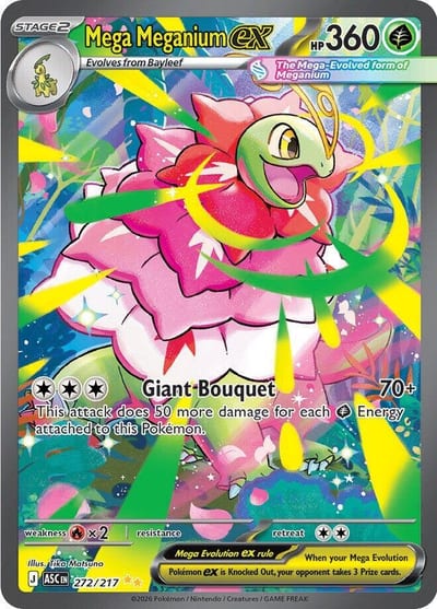 Mega Meganium ex - 272/217 - ME: Ascended Heroes Nm