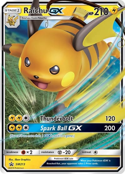 Raichu GX - SM213 - SM Promos Nm