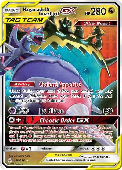 Naganadel & Guzzlord GX - SM - Cosmic Eclipse Nm
