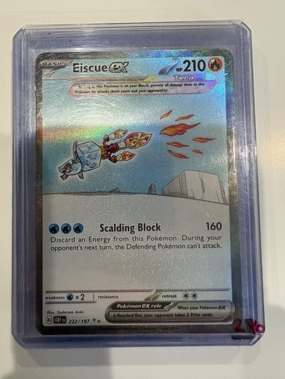 Eiscue ex - 222/197 - SV03: Obsidian Flames Nm