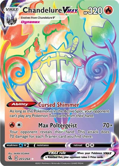 Chandelure VMAX (Secret) - SWSH08: Fusion Strike Nm