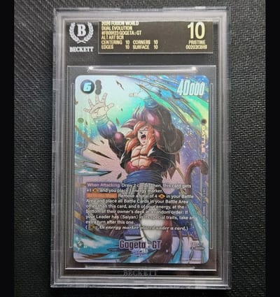 2026 FUSION WORLD DUAL EVOLUTION #FB09123 GOGETA: GT ALT ART SCR BGS 10 BLACK LABEL (Slab BGS 10 BLACK LABEL)