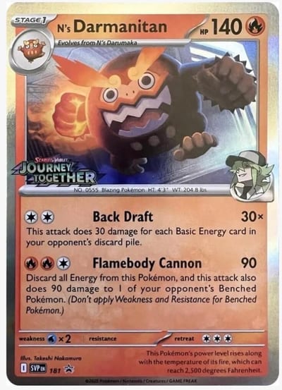 N's Darmanitan - 181 (Prerelease) - SV: Scarlet & Violet Promo Cards