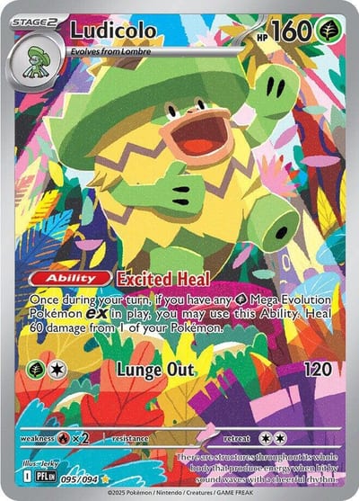 Ludicolo - 095/094 - ME02: Phantasmal Flames Nm