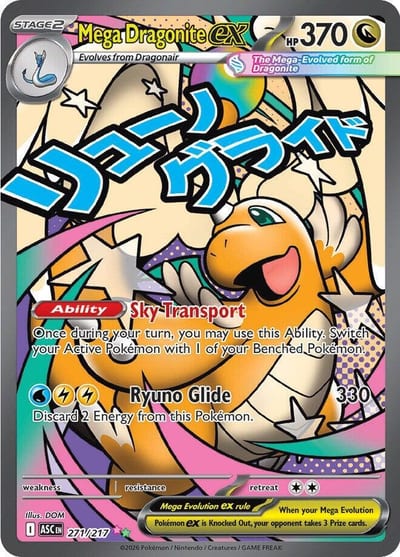 Mega Dragonite ex - 271/217 - ME: Ascended Heroes Nm