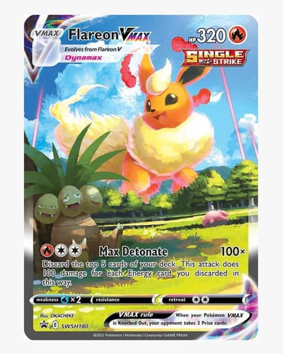 Flareon VMAX - SWSH180 - SWSH: Sword & Shield Promo Cards (SWSD)