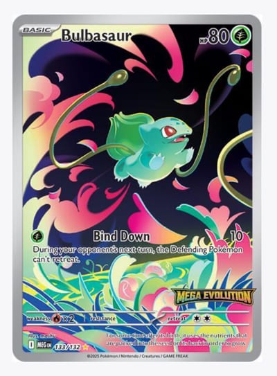 Bulbasaur - 133/132 (Mega Evolution Stamped)