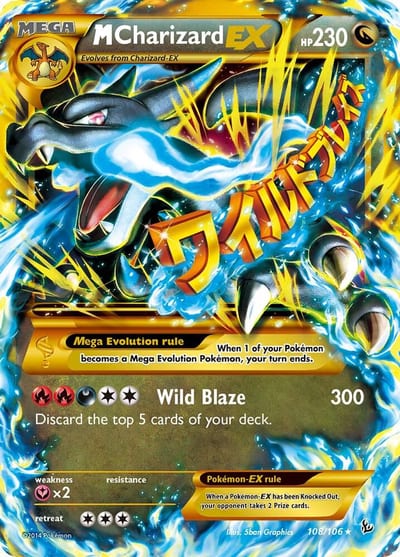 M Charizard EX (X) (Secret) - XY - Flashfire