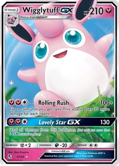 Wigglytuff GX - Hidden Fates Nm