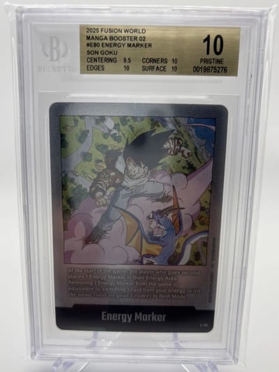 2025 FUSION WORLD MANGA BOOSTER 02 #E80 ENERGY MARKER SOB GOKU BGS 10 (Slab BGS 10)