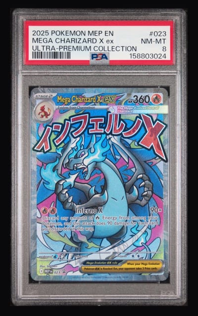 Mega Charzard X ex (Slab PSA 8)