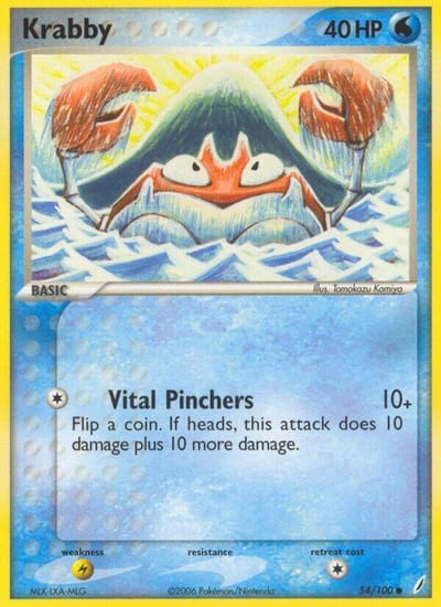 Krabby - EX Crystal Guardians Nm