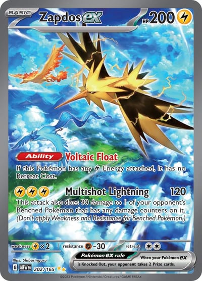 Zapdos ex - MEW 202/165