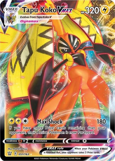 Tapu Koko VMAX - SWSH05: Battle Styles Nm